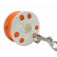 画像をギャラリービューアに読み込む, Scuba Diving Finger Spool, Diving Reel, with Double Ended Snap 8 Colors Optional