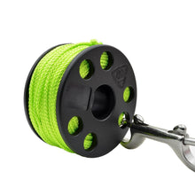画像をギャラリービューアに読み込む, Scuba Diving Finger Spool, Diving Reel, with Double Ended Snap 8 Colors Optional