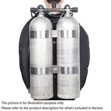 画像をギャラリービューアに読み込む, Tech Diving Twin Tank BCD, 50Lb Lift Double Bladder With S/S Backplate