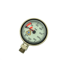 Load image into Gallery viewer, Scuba Diving SPG,Tech Diving Pressure Gauge,2&quot; (5.1 cm) Brass ,Made In Italy