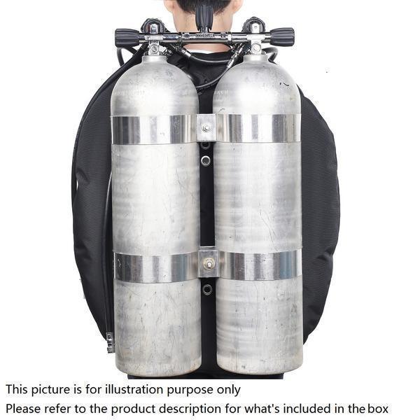 Tech Dive Bcd Tech Diving Twin Tank BCD, 50Lb Lift Double Bladder With S/S Backplate ...